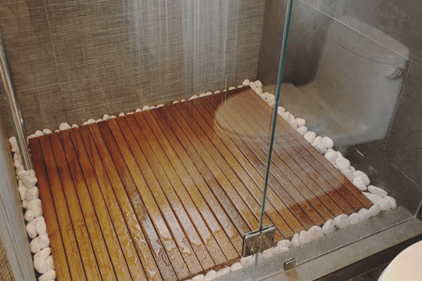 Teak Shower Floor