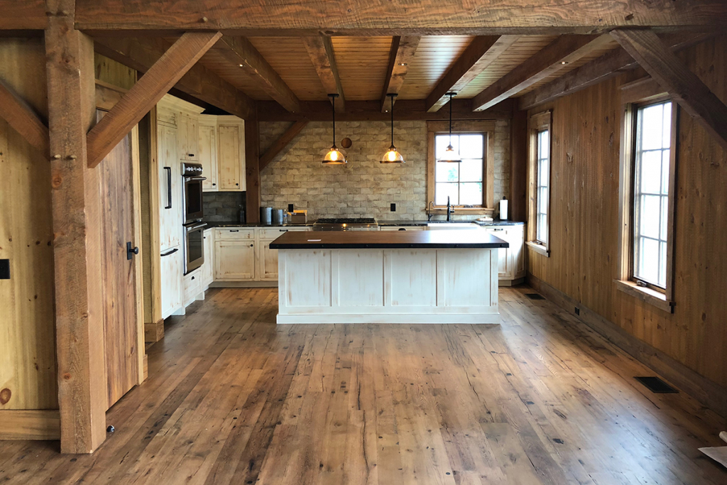 Is Reclaimed Wood A Good Choice For Kitchen Or Bathroom Floors?